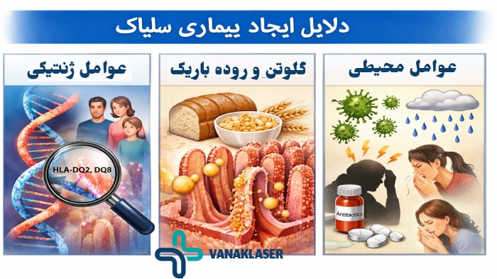 عکس دلایل بیماری سلیاک