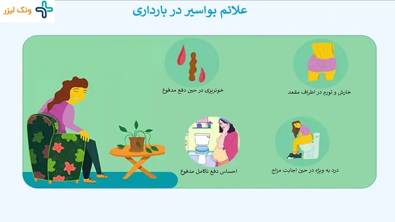 علائم بواسیر در بارداری