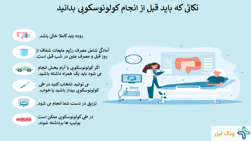 آمادگی قبل از کولونوسکوپی
