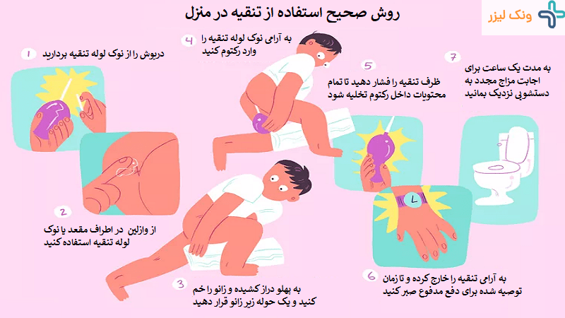 روش تنقیه در منزل