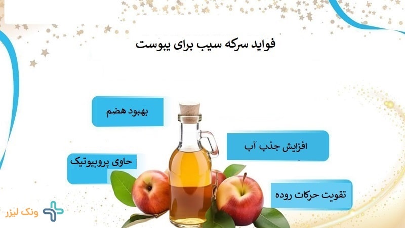 فواید سرکه سیب برای یبوست